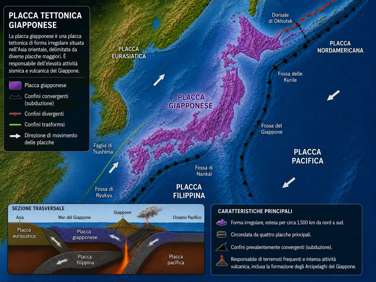 Strati di roccia e faglie geologiche