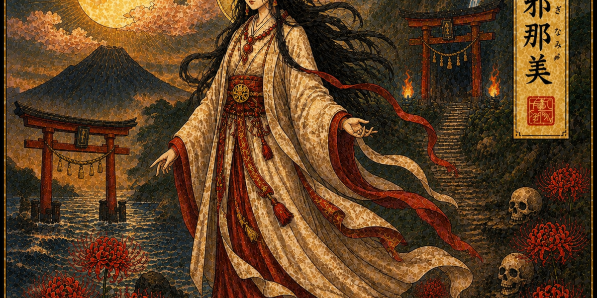 Izanami: la Dea della Morte che Regna nell’Oscurità dello Yomi