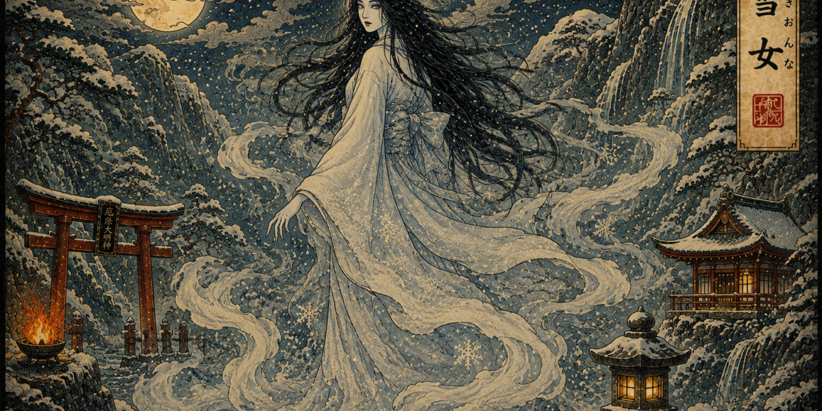 Yuki-onna: la Donna delle Nevi che Congela con un Soffio