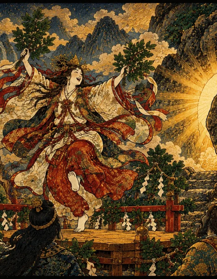 Ame-no-Uzume: la Dea della Danza che Fece Tornare il Sole
