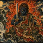 Fudō Myōō: il Re della Saggezza Immobile tra Spada e Fiamme