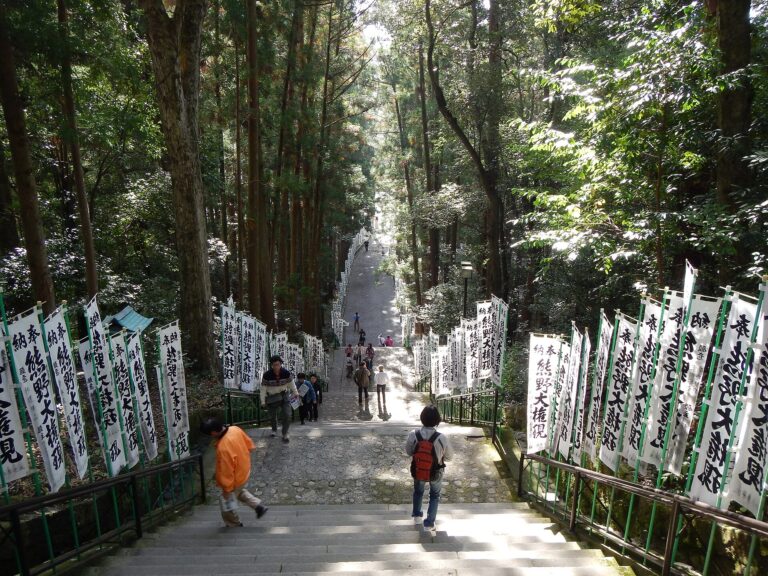Ingresso del santuario Kumano Hongū Taisha a Wakayama