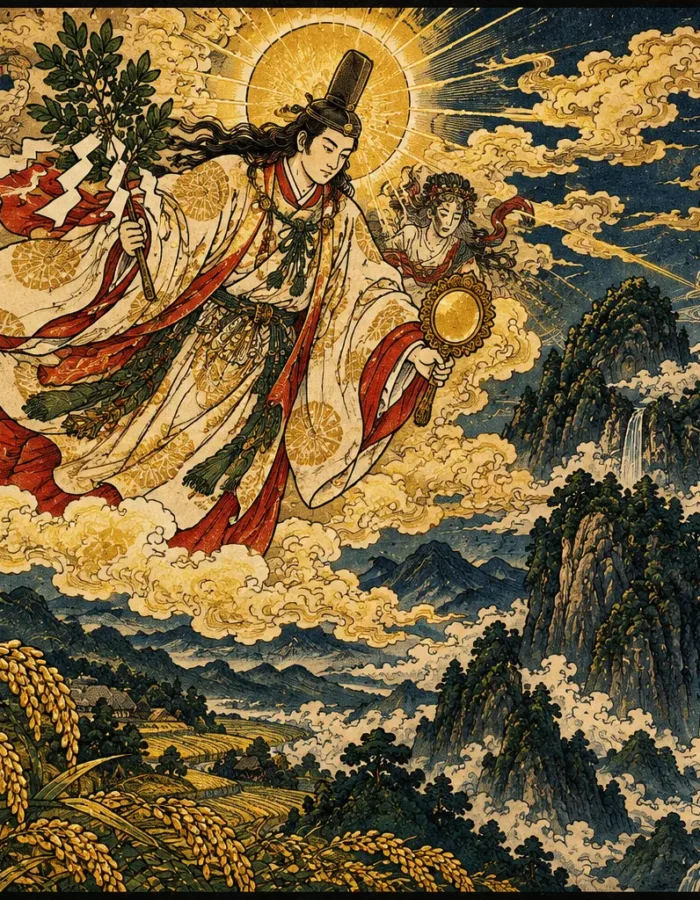Ninigi-no-Mikoto: il Dio Disceso dal Cielo e Antenato degli Imperatori