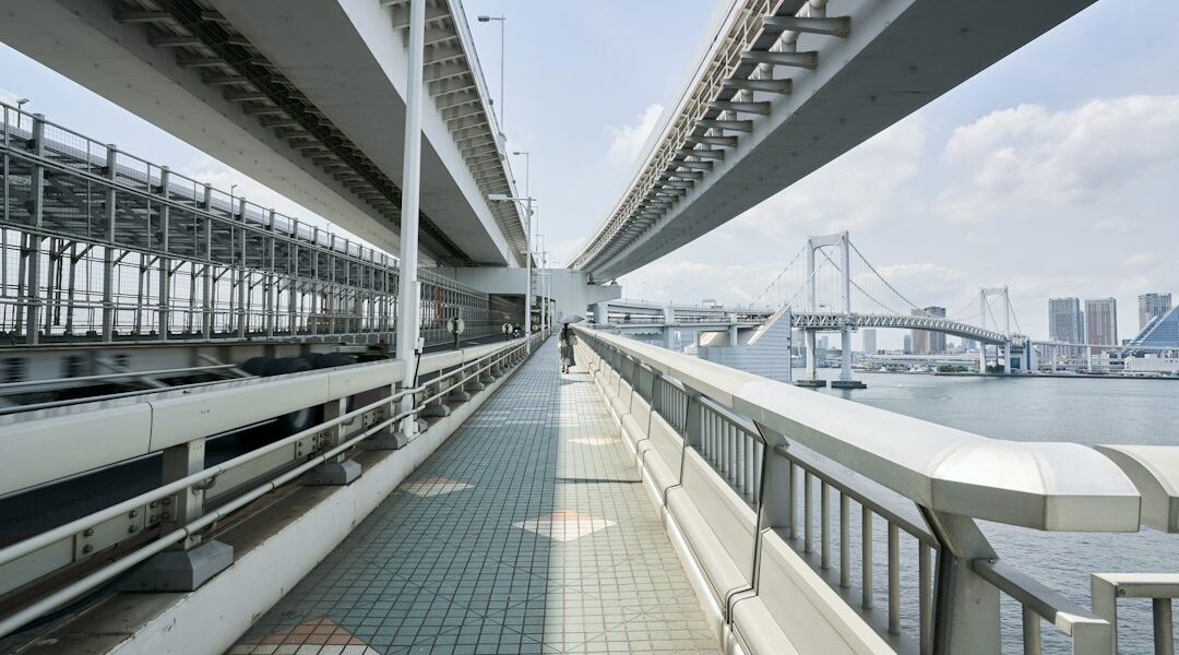 Rainbow Bridge e baia di Tokyo visti da Odaiba