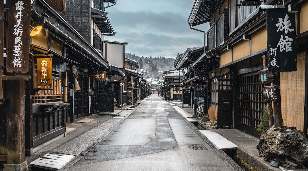 Le case tradizionali in legno della città vecchia di Takayama