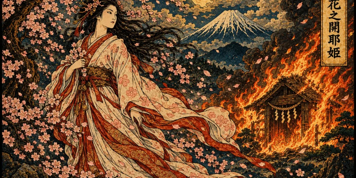 Konohanasakuya-hime: la Dea del Monte Fuji e dei Fiori che Sbocciano