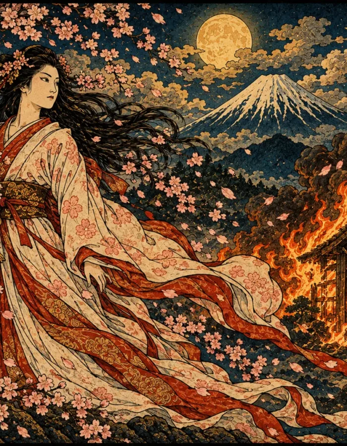Konohanasakuya-hime: la Dea del Monte Fuji e dei Fiori che Sbocciano