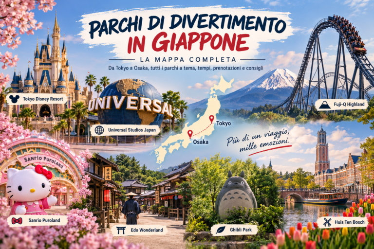 PARCHI DI DIVERTIMENTO IN GIAPPONE: LA MAPPA COMPLETA