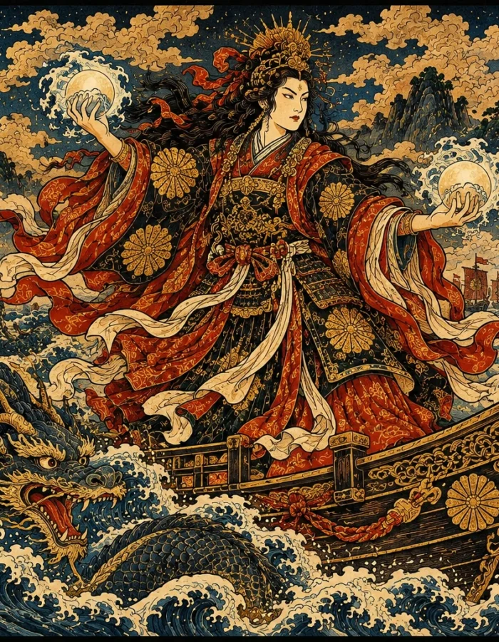 Jingū Kōgō: l’Imperatrice Reggente tra Oracoli e Mare