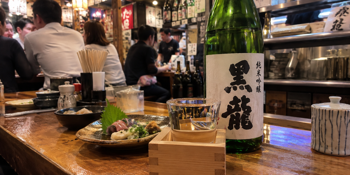 Degustazione di sakè durante il Sake Go Around di Fukui