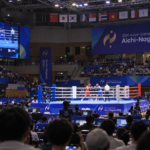 Rui Yamaguchi durante il torneo di pugilato dei Giochi Asiatici 2026